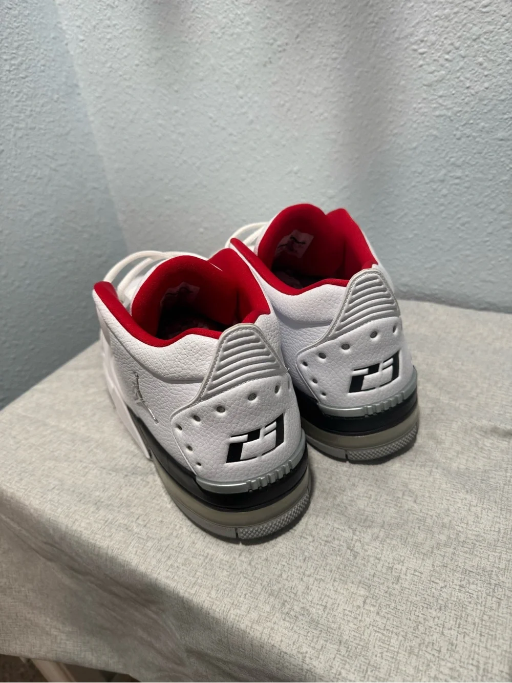 Air Jordan Big Fund BV6273-100 White Black Red Men’s Size 12